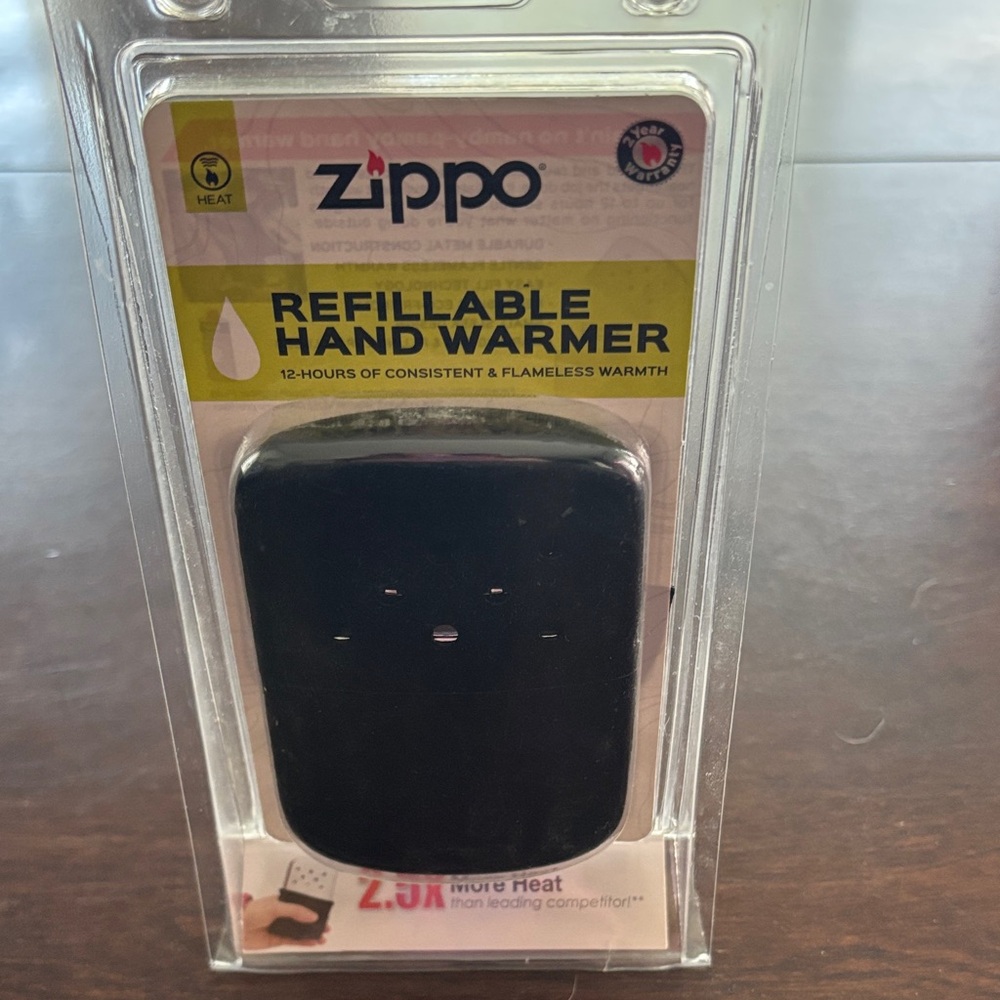 Black Refillable Hand Warmer